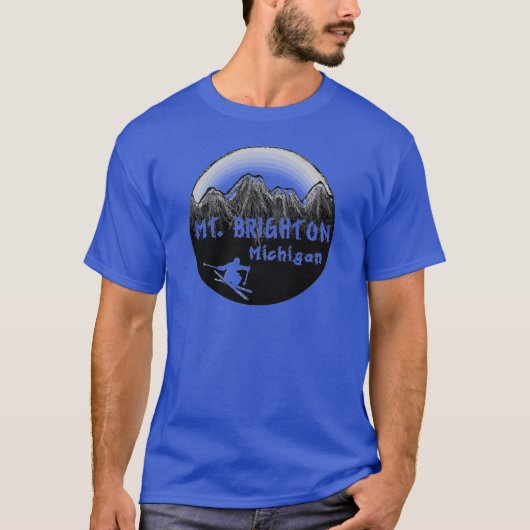 Brighton Michigan skier T-shirt (Voorkant)