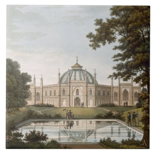 Brighton Pavilion: Voorgesteld uitzicht van de tui Tegeltje (Voorkant)