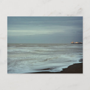 brighton pier en zee briefkaart