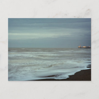 brighton pier en zee briefkaart