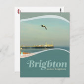 Brighton Pier Seagull Briefkaart (Voorkant / Achterkant)