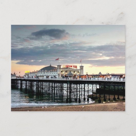 Brighton Pier Sunset Briefkaart (Voorkant)