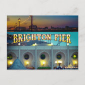Brighton Pier UK Deux Photos Carte Postale (Devant)