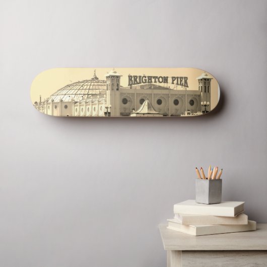 Brighton Pier UK Skateboard (Muurkunst (Horizontaal))