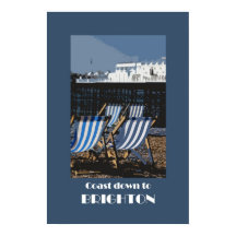 Brighton retro-stijl poster uit de jaren 20