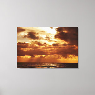 brighton sunset canvas afdruk