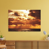 Brighton Sunset Canvas Afdruk (Insitu (Woonkamer))