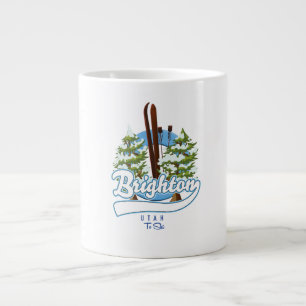 Brighton Utah ski logo Extra Grote Beker