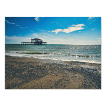 Brighton West Pier Wall Art – 4:3 kustlandschap