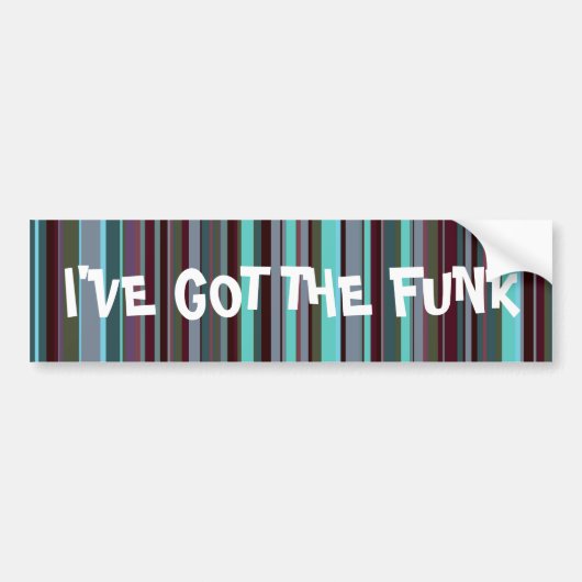 BrightStor 60s Retro Stripes Bumpersticker (Voorkant)