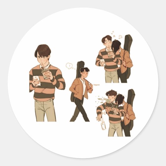 Brightwin Ronde Sticker (Voorkant)