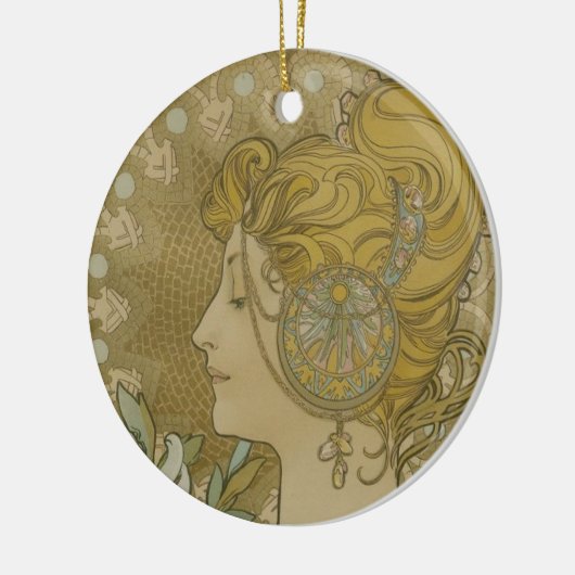 Brigid Celtic Fire Goddess Keramisch Ornament (Links)