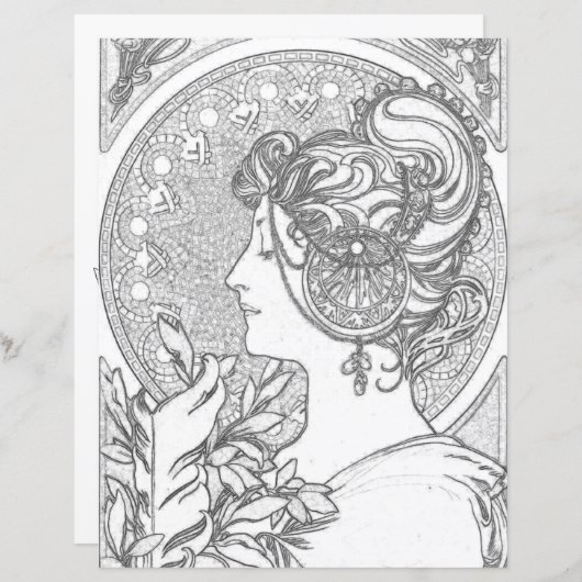  Brigid Celtic Wicca Colour Page Paper (Voorkant / Achterkant)