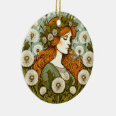 Brigid Goddess Paardenbloem Keramisch Ornament (Rechts)