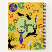 Brigid Goddess - Yellow Journal Notitieboek (Achterkant)