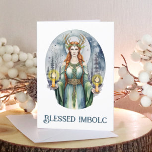 Brigid Imbolc Candlemas Forest Celtic Wiccan Feestdagen Kaart
