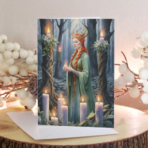 Brigid Imbolc Candlemas Forest Celtic Wiccan Feestdagen Kaart