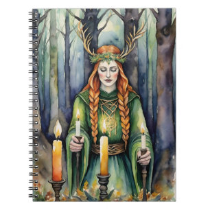 Brigid Imbolc Kaarslicht Bos Celtic Wiccan Notitieboek