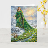 Brigid’s Mantle (Bringing the Spring) Kaart (Gele Bloem)