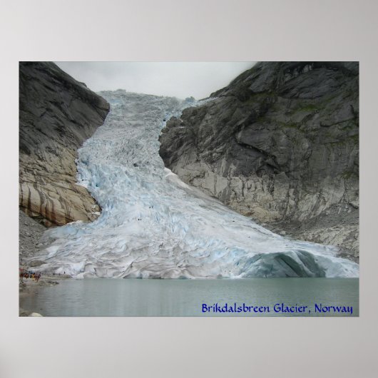 Brikdalsbreen Glacier Poster (Voorkant)