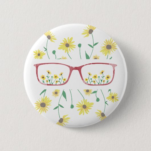  bril en Button van Daisies (Voorkant)