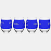 BRIL MET WOORDEN WIJNGLAS ZONDER VOET (Rechts)