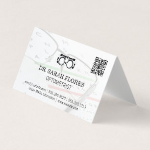 Bril op recept Optometrist QR-code Visitekaartjes