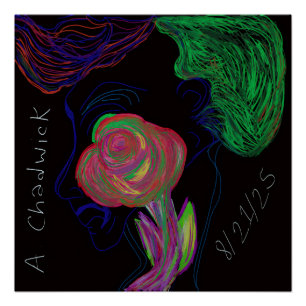 Briljant gekleurde Afrikaanse bloemenposterprint Perfect Poster