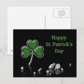 Briljant Happy St. Patrick's Day Diamonds Briefkaart (Voorkant / Achterkant)