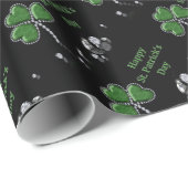 Briljant Happy St. Patrick's Day Diamonds Cadeaupapier (Rol Hoek)