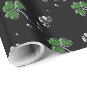Briljant Happy St. Patrick's Day Diamonds Cadeaupapier