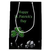 Briljant Happy St. Patrick's Day Diamonds Medium Cadeauzakje (Achterkant)