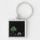 Briljant Happy St. Patrick's Day Diamonds Sleutelhanger (Voorkant)