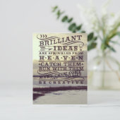 Briljant idee uit de hemel om creatief diepvries m briefkaart (Staand voorkant)