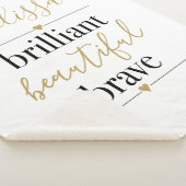 Briljant Moo Dapper Persoonlijke Naam  Sherpa Deken (3/4)