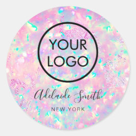 Briljant paarse roze opaal Sticker