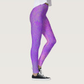 Briljant Violet Artsy-gebarmerd patroon Leggings (Rechts)