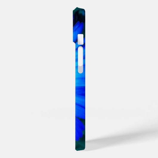 Briljantblauw Daisy Case-Mate iPhone Case (Achterkant / Links)