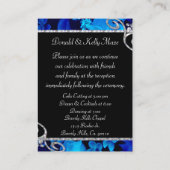 Briljantblauw Roos en diamanten zwemtocht Informatiekaartje (Achterkant)