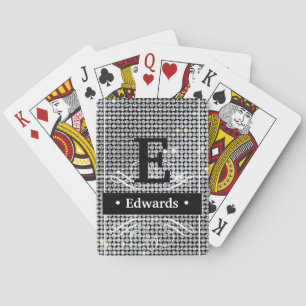 Briljante diamant speelkaarten, gepersonaliseerd s pokerkaarten