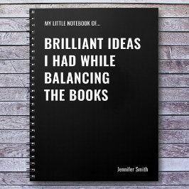 Briljante ideeën Grappige accountant Notitieboek