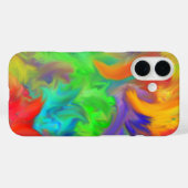 Briljante kleurgolven Abstracte kunst Case-Mate iPhone Case (Achterkant (horizontaal))