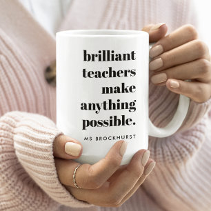 Briljante leraar Educator Waardering Quote Art Koffiemok