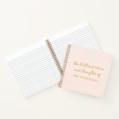 Briljante leraar | Modern Blush Pink and Gold Notitieboek (Binnen)