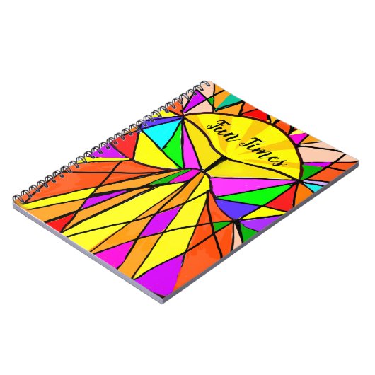 Briljante Notitieboek Cartoon Joy Multicolors (Linkerzijde)