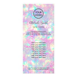 briljante optische rackkaart reclamekaart