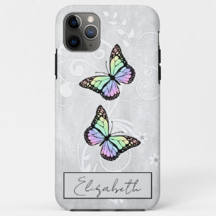 Briljante regenboogvlinders iPhone 11 pro max hoesje