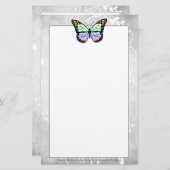 Briljante regenboogvlinderstationering briefpapier (Voorkant / Achterkant)