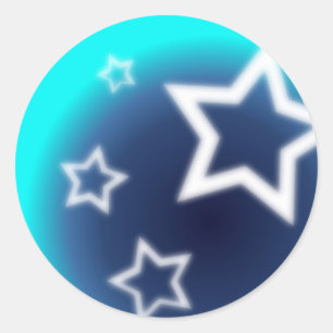 briljante ster ronde sticker