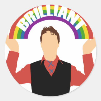 Briljante sticker! ronde sticker